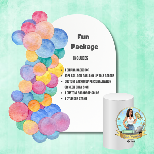 Fun Balloon Garland Backdrop Package