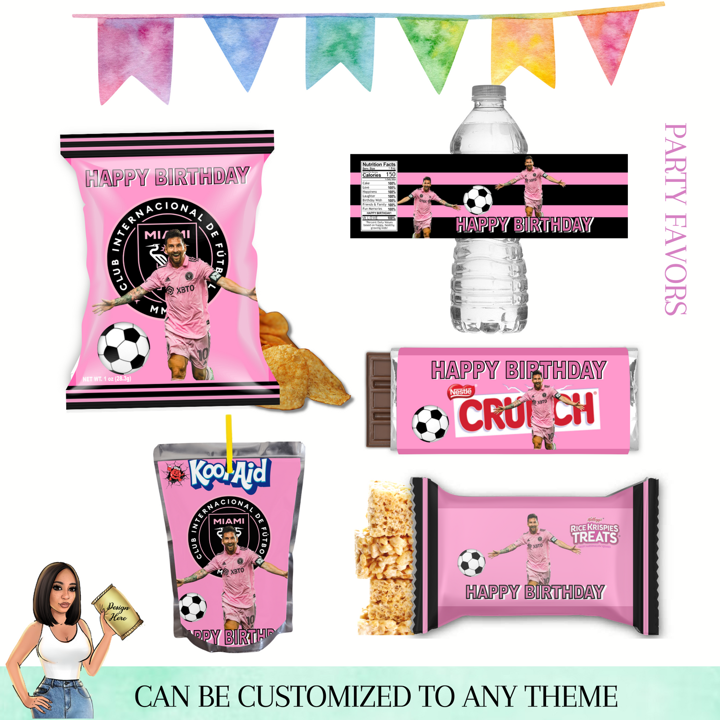 Messi Digital Party Favors